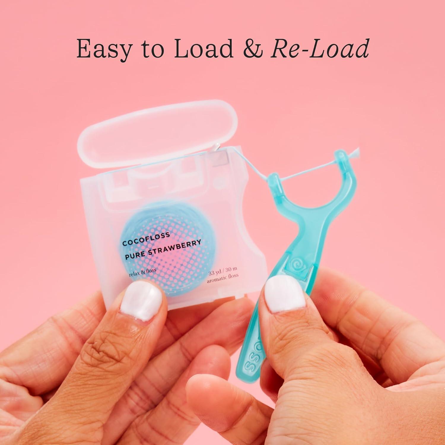 image:imageCocolab Kids Reflosser for Ages 5 amp Under Reusable BPAFree Flosser for Children with Sticker Pack DentistDesigned EcoFriendly Floss Holder for Healthy Teeth Floss Not Included