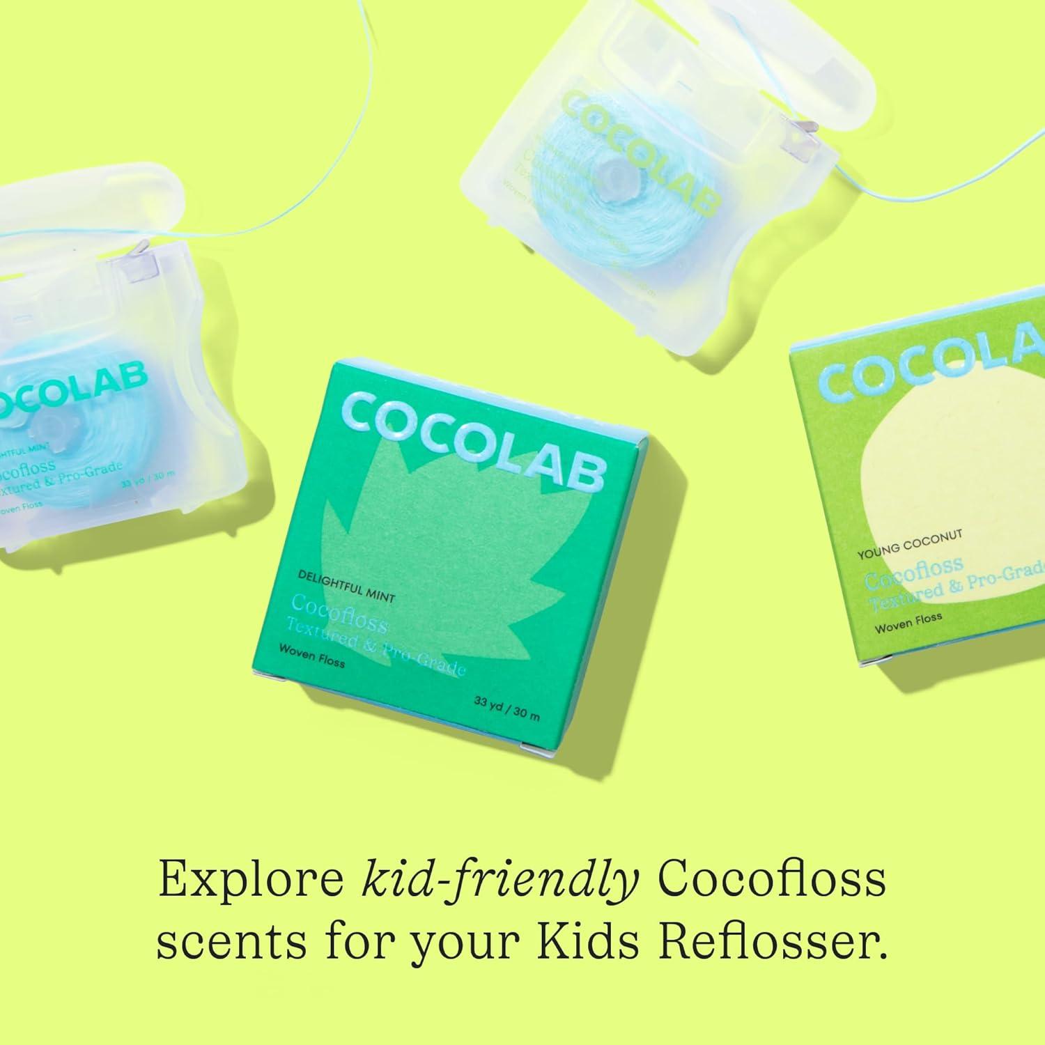 image:imageCocolab Kids Reflosser for Ages 5 amp Under Reusable BPAFree Flosser for Children with Sticker Pack DentistDesigned EcoFriendly Floss Holder for Healthy Teeth Floss Not Included
