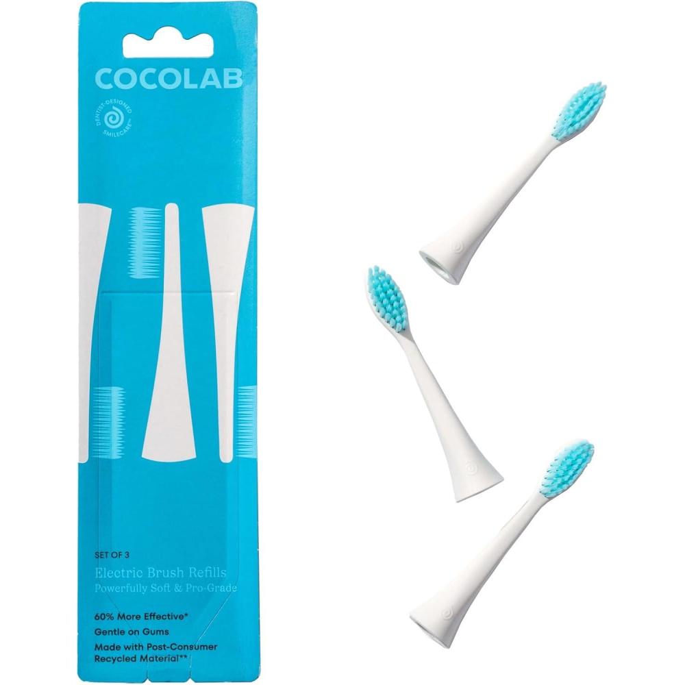 image:imageCocolab Electric Brush Refills UltraSensitive amp Soft 3Pack Replacement for Sonicare Experience Superior Clean Electric Toothbrush Brush Heads