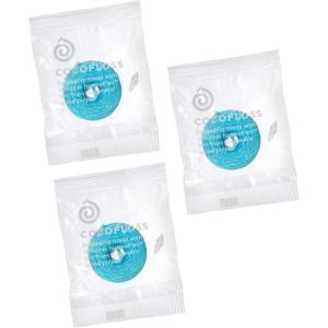 Cocofloss Woven Dental Floss, Dentist-Designed Oral Care, Mint, Waxed, Expanding, Vegan, Kid-Friendly String Floss with Coconut Oil, 3 Spools (33 yd Each)(99 Foot (Pack of 3))