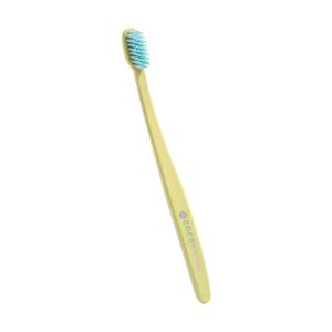 Cocolab Cocobrush Ultra Soft Toothbrush, Compact Head Bristles for Teeth Cleaning, Sensitive Gums Oral Care, Manual Toothbrush for Adults and Kids, Limoncello Yellow(Yellow)