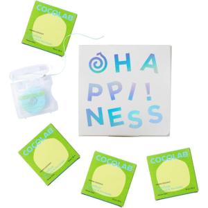 Cocolab Woven Dental Floss, Dentist-Designed Oral Care, Coconut Scent, Waxed, Expanding, Vegan, Kid-Friendly String Floss with Coconut Oil, 1 Spool (33 yd)(99 Foot (Pack of 4))